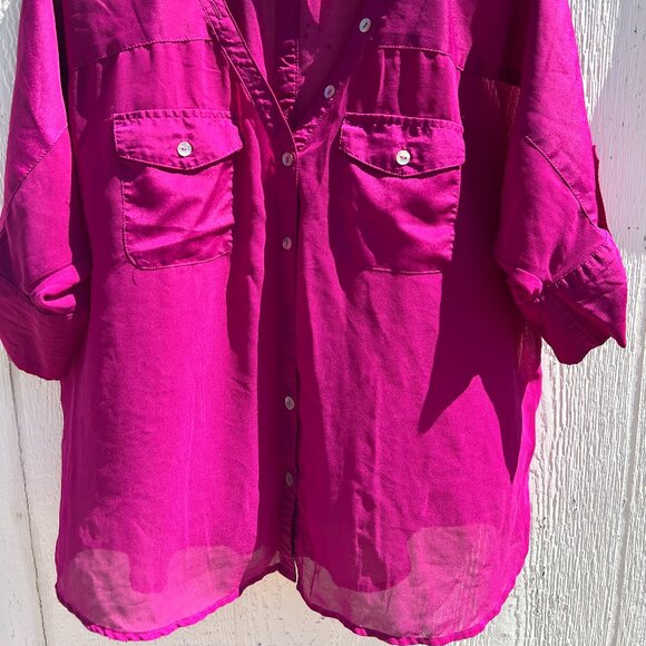 Black Rainn Sheer Blouse - Picture 2 of 5